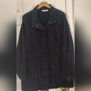 Plus Size JustFab Navy Utility Jacket